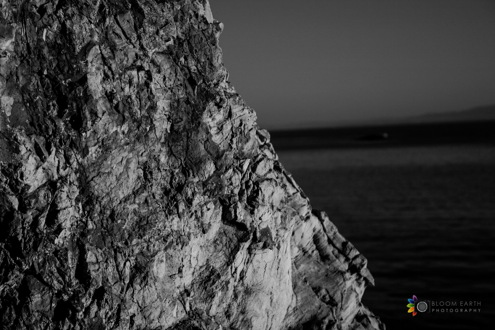 Night Rock over the Ocean, Avila Beach, CA